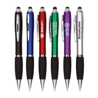Retractable Ballpoint Pen w/Stylus Tip