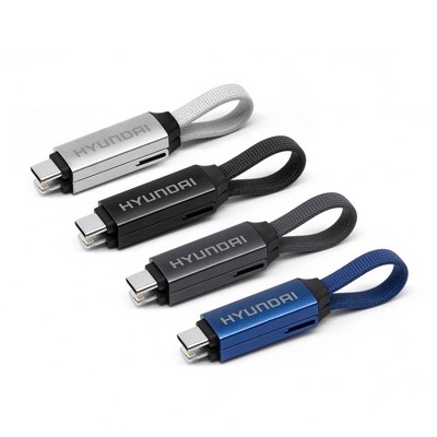 2-in-1 USB-C Charging Cable with Lightning Adapter â€" 60W Fast Charge