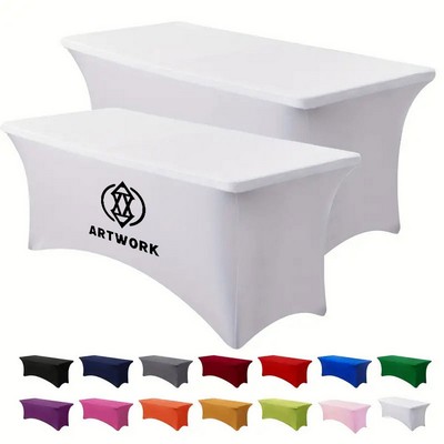 6' Dye Sublimation Stretch Table Cover Full Color